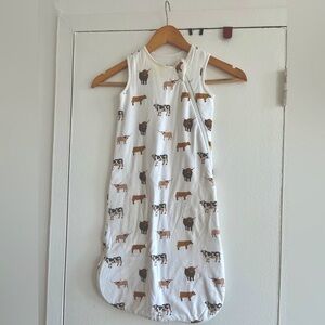 Kyte Baby Sleep Sack in S, 1.0 TOG in Moo print